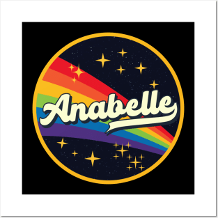 Anabelle // Rainbow In Space Vintage Style Posters and Art